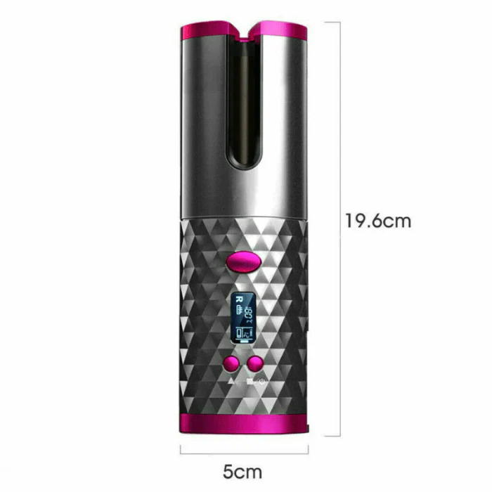 Wireless LCD Ceramic Auto Rotating Hair Curler - Image 5