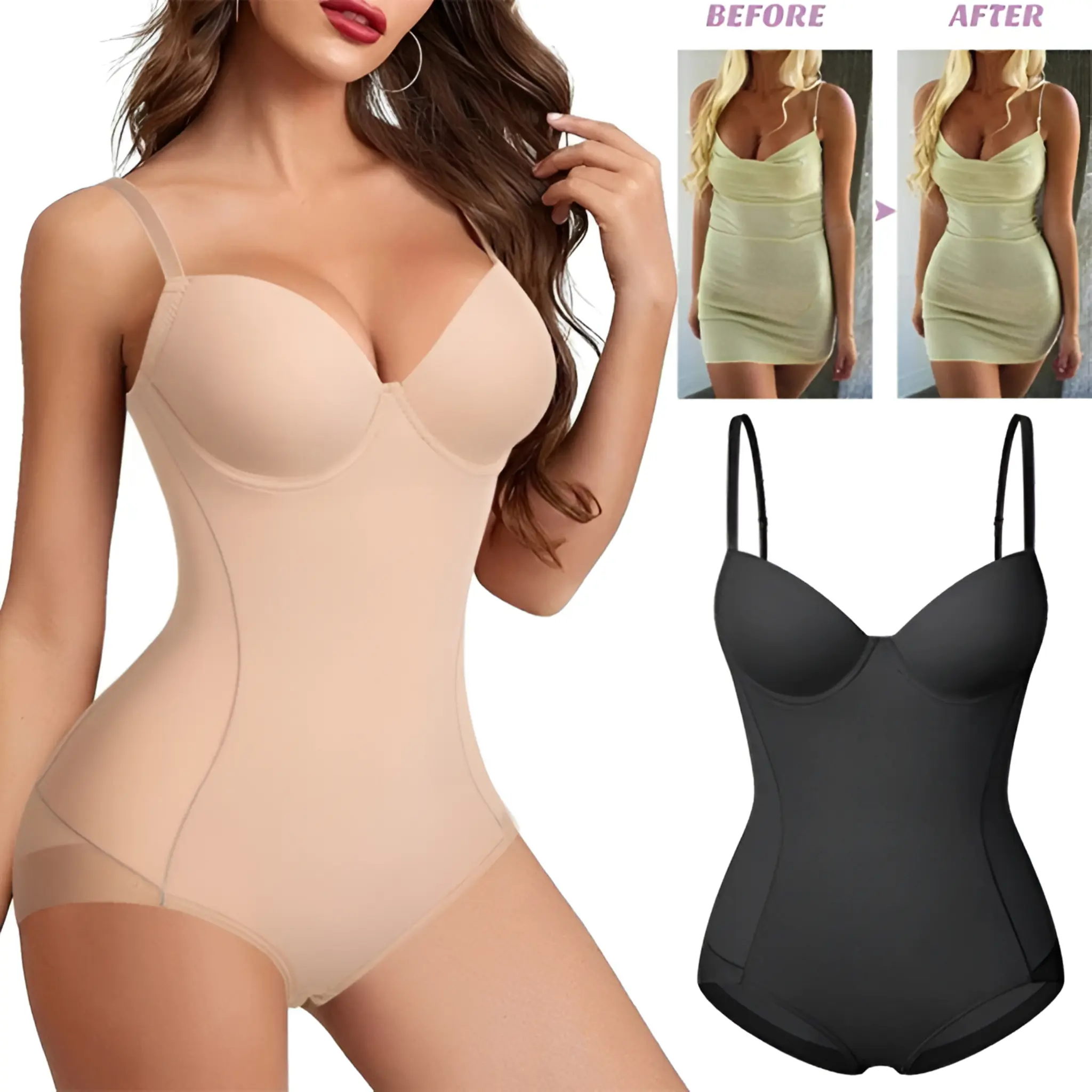 Ultimate Women's Full Body Shaper Slimming Bodysuit - Image 3