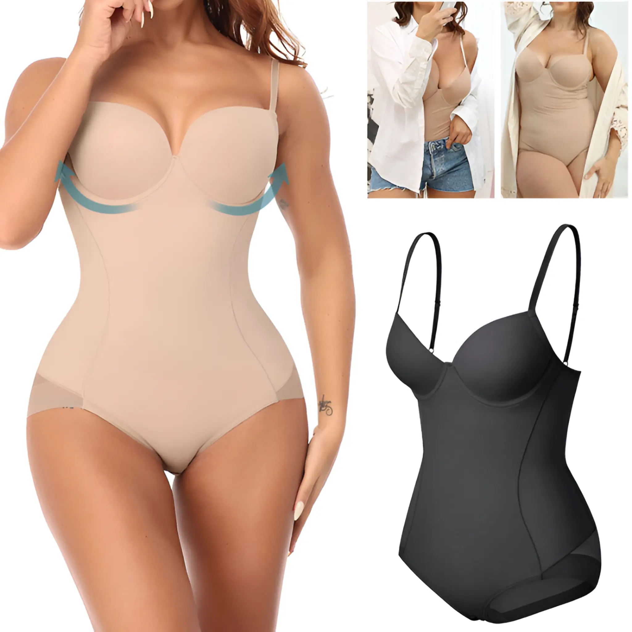 Ultimate Women's Full Body Shaper Slimming Bodysuit - Image 4