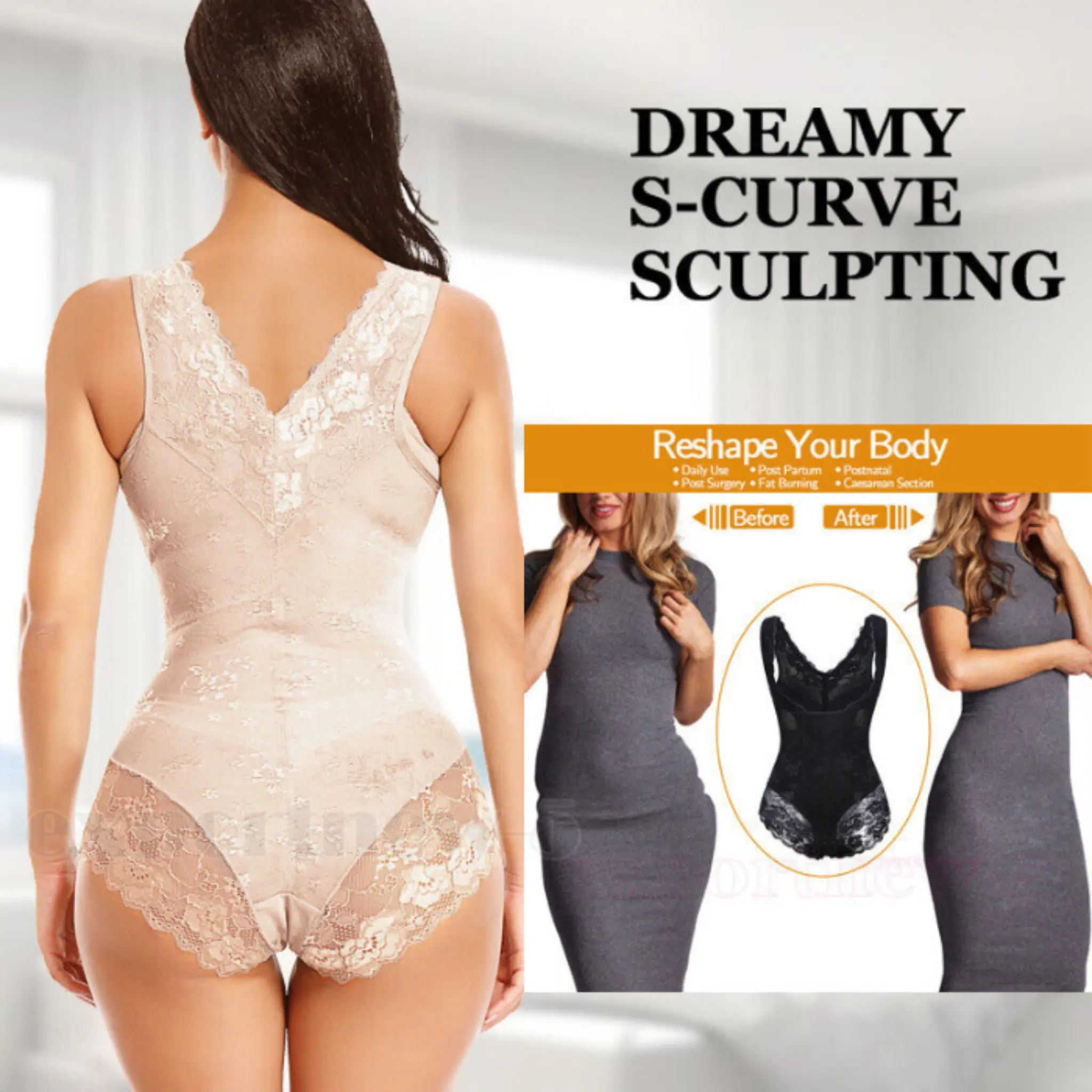 Faja Seamless Women's Waist Trainer Tummy Control Shapewear - Image 3