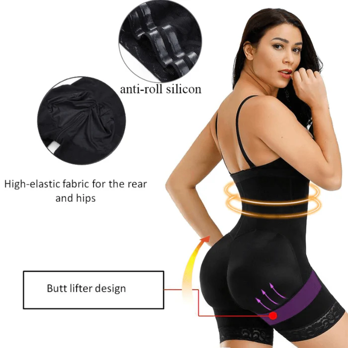 Faja Seamless Bodysuit Body Shaper Tummy Control Shapewear - Image 6