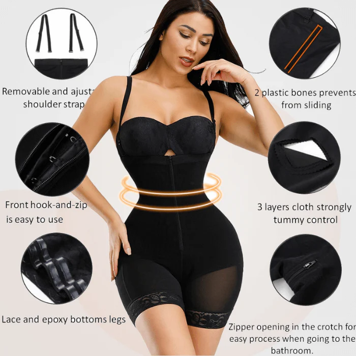 Faja Seamless Bodysuit Body Shaper Tummy Control Shapewear - Image 7