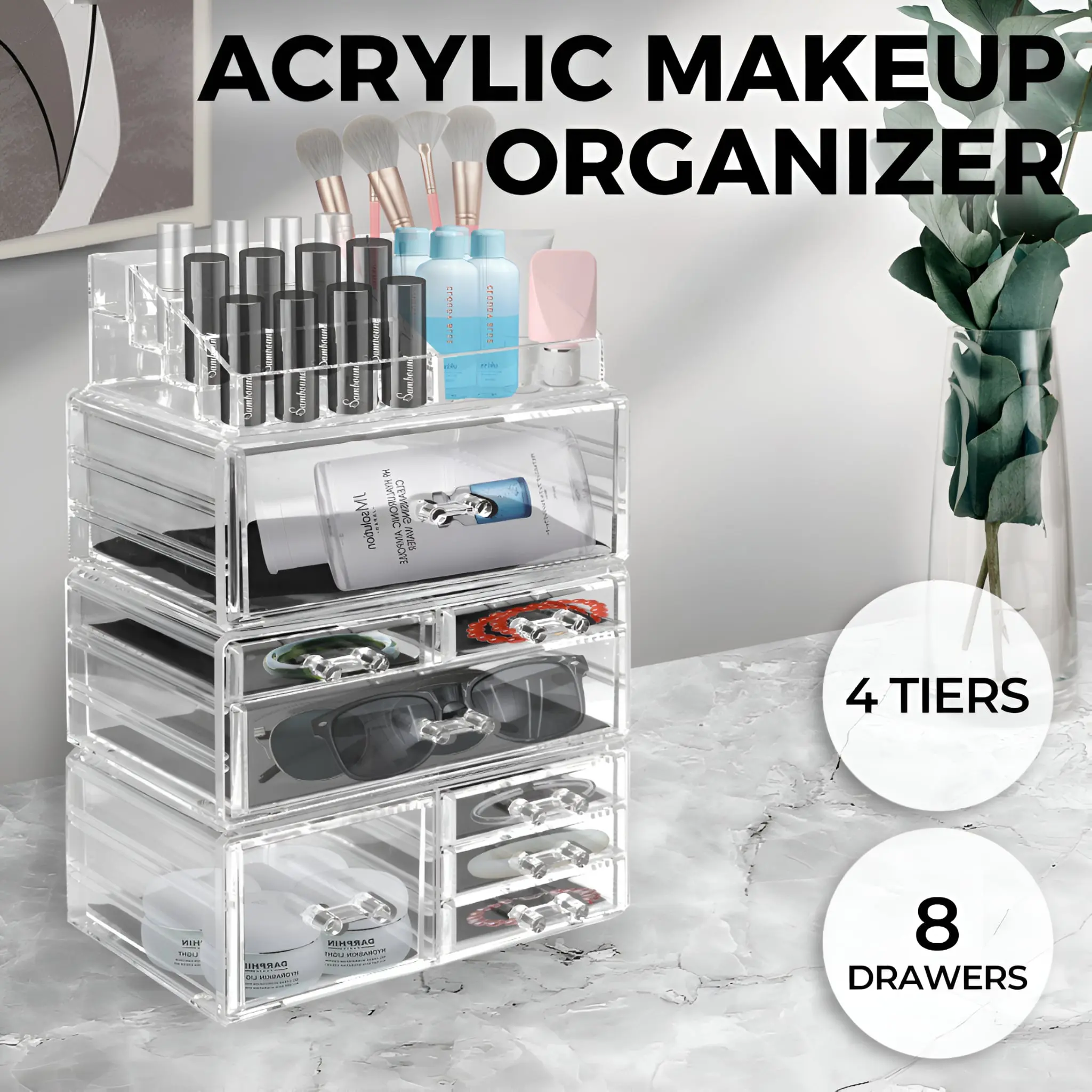 Acrylic Beauty Box Makeup And Jewellery Organiser - Image 11