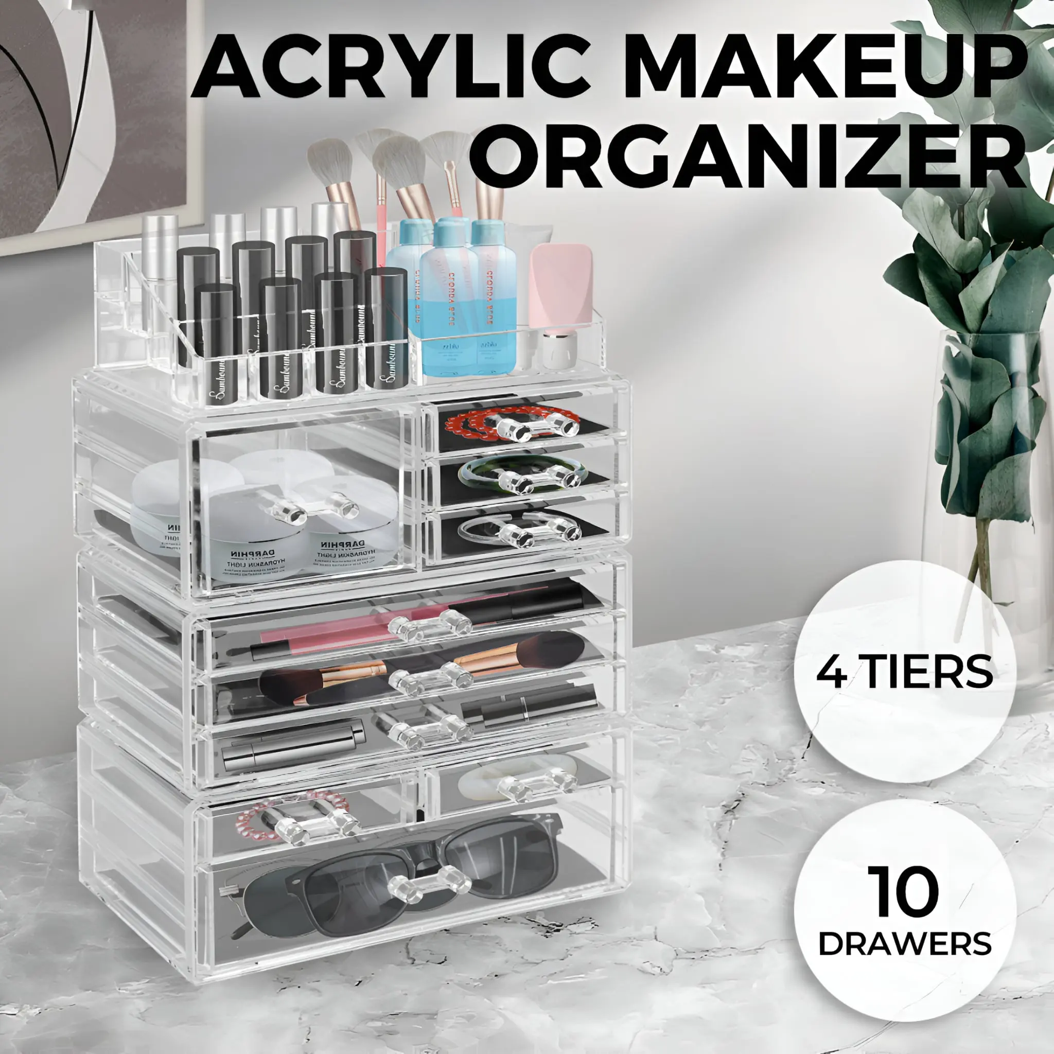 Acrylic Beauty Box Makeup And Jewellery Organiser - Image 17