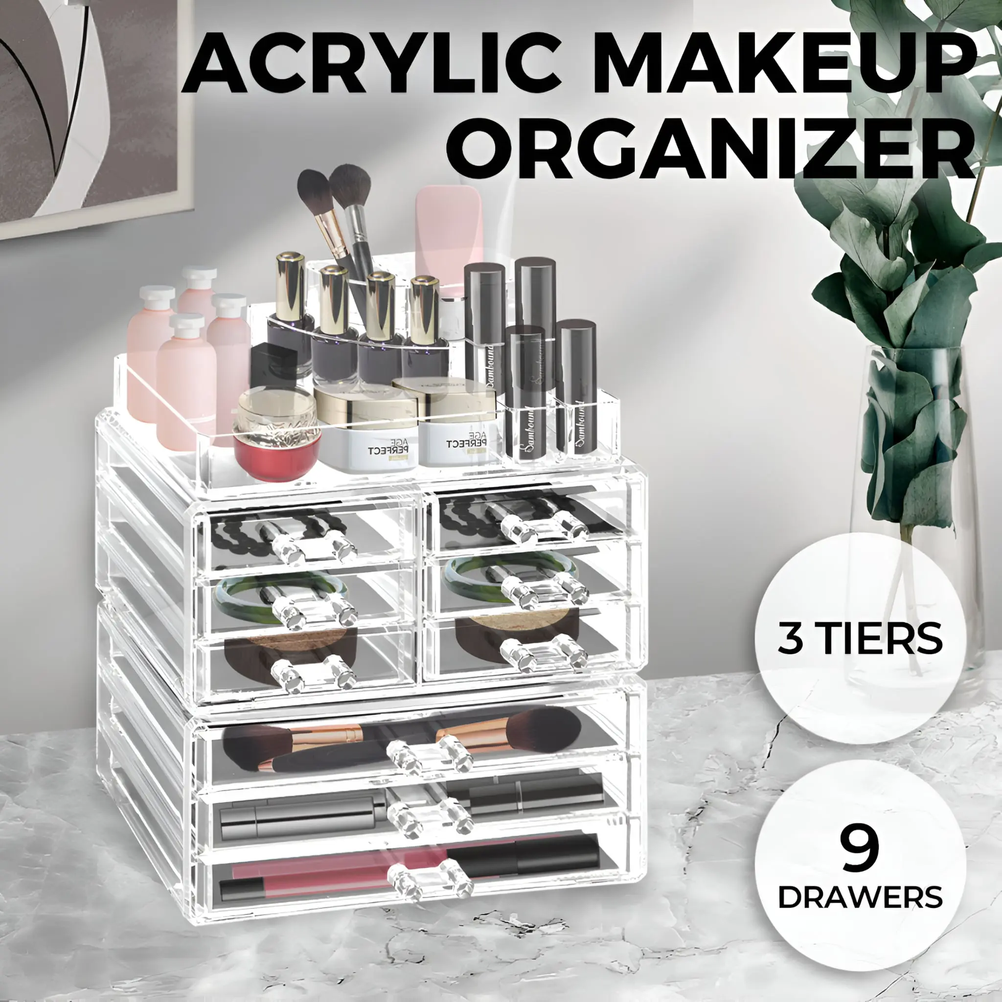 Acrylic Beauty Box Makeup And Jewellery Organiser - Image 7