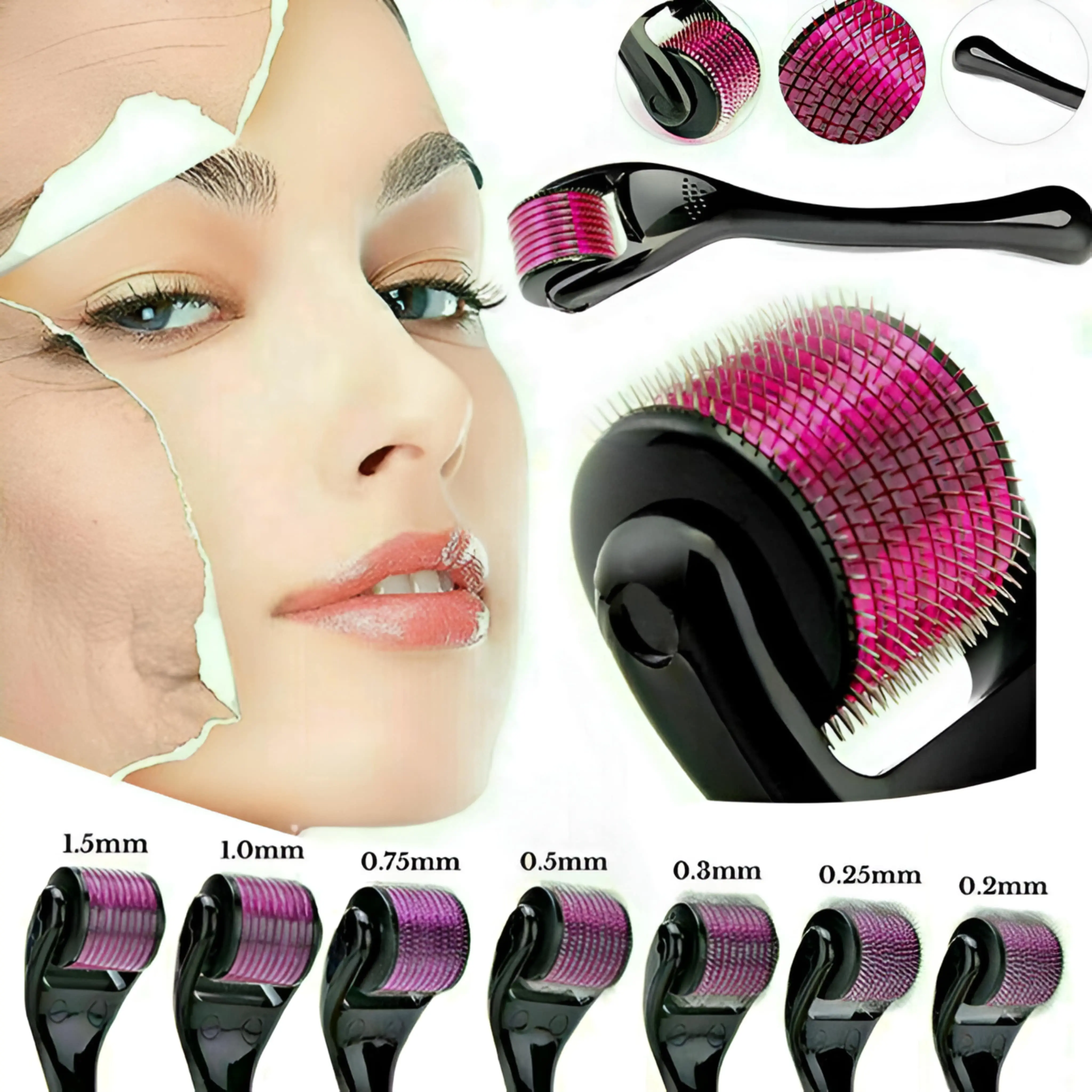 Titanium Micro Needle Skin Derma Roller - Image 7