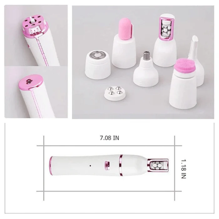 7 in 1 Waterproof Cordless Face Hair Remover Hair Trimmer Shaver - Image 4
