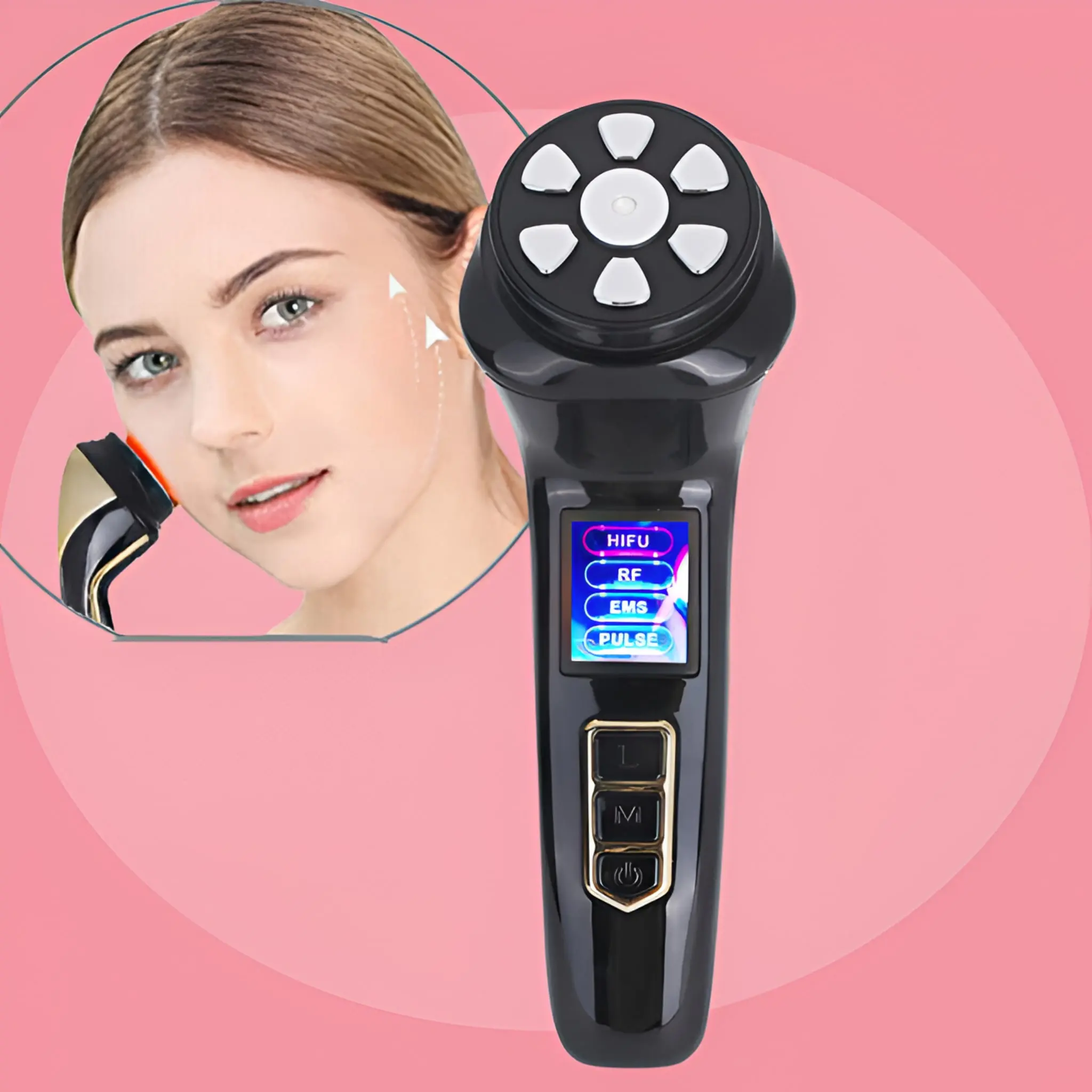 Mini Portable HIFU RF Ultrasonic Anti-Wrinkle Face Lifting Device - Image 2
