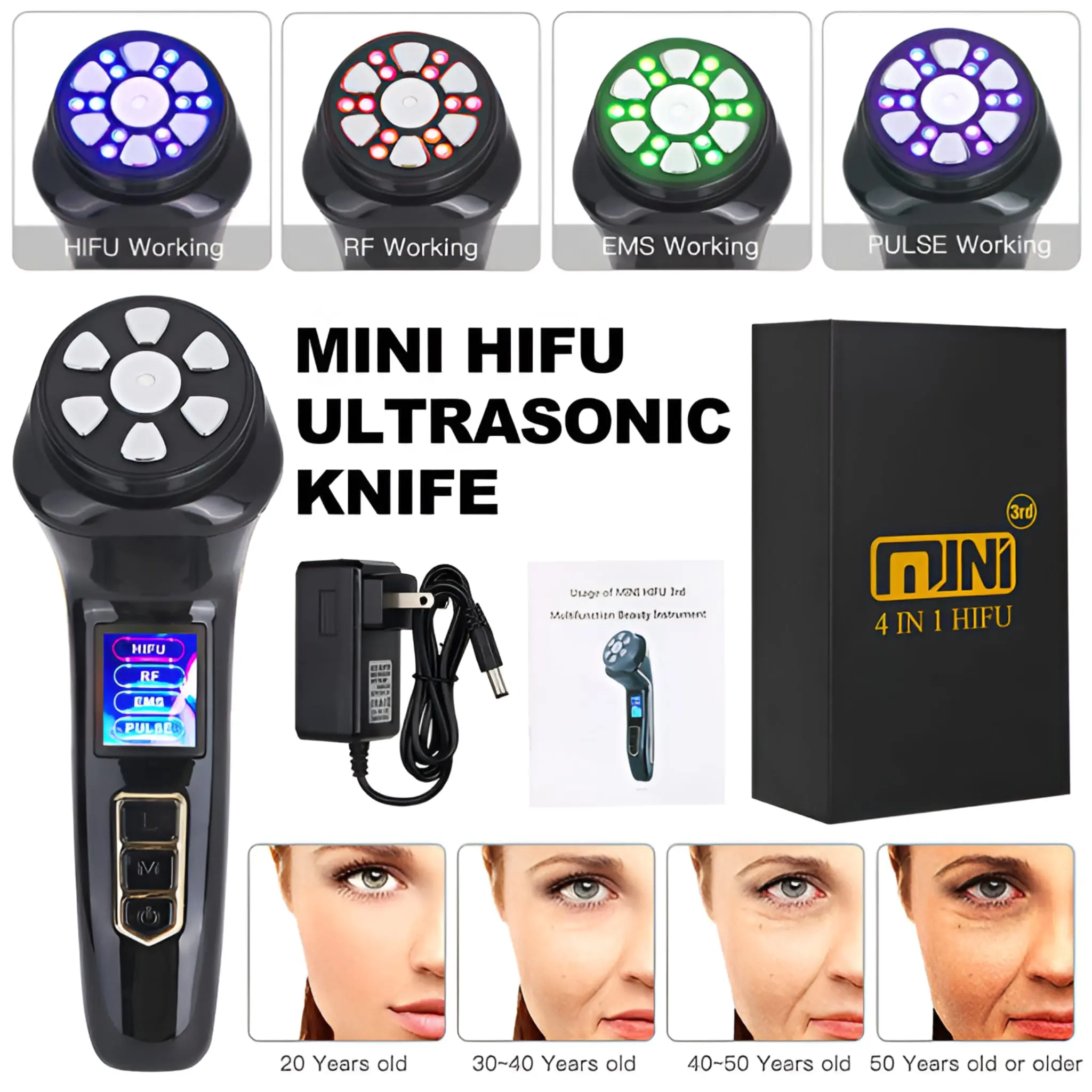 Mini Portable HIFU RF Ultrasonic Anti-Wrinkle Face Lifting Device - Image 5