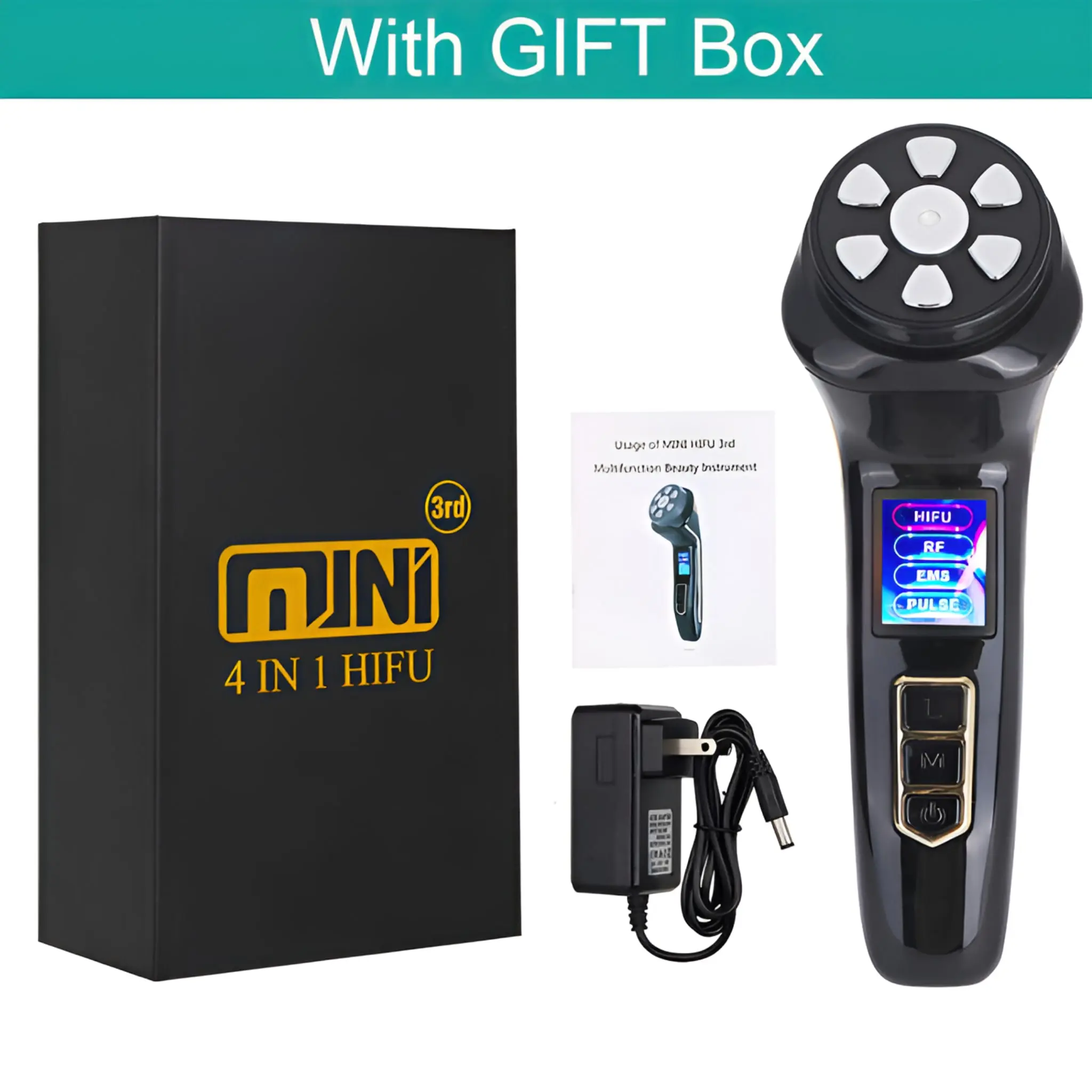Mini Portable HIFU RF Ultrasonic Anti-Wrinkle Face Lifting Device - Image 9