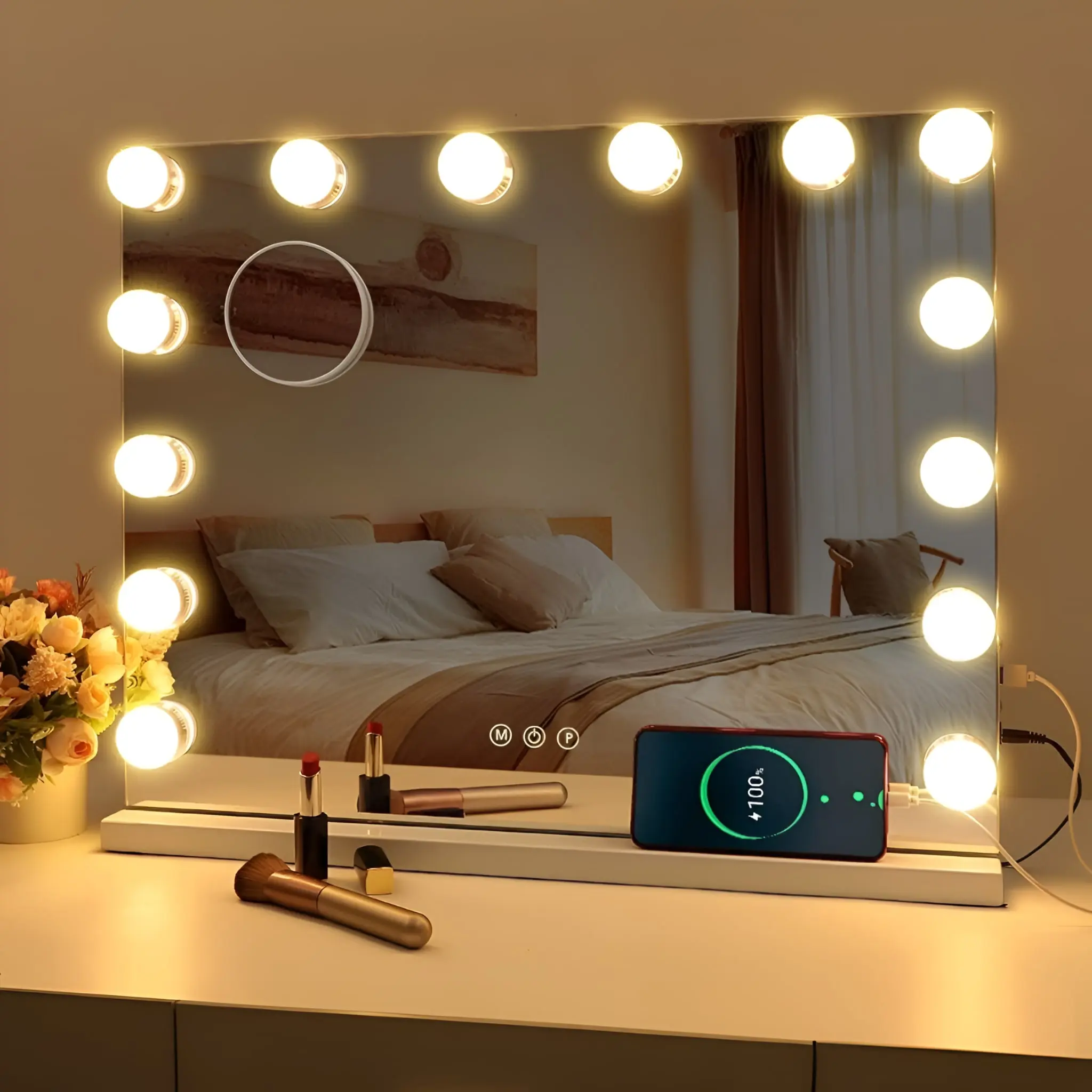 Magnifying Double-Sided Makeup Mirror - Image 10