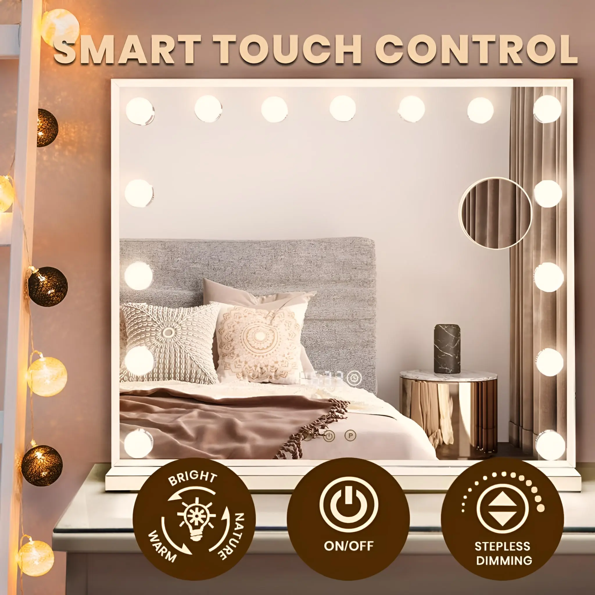 Magnifying Double-Sided Makeup Mirror - Image 7