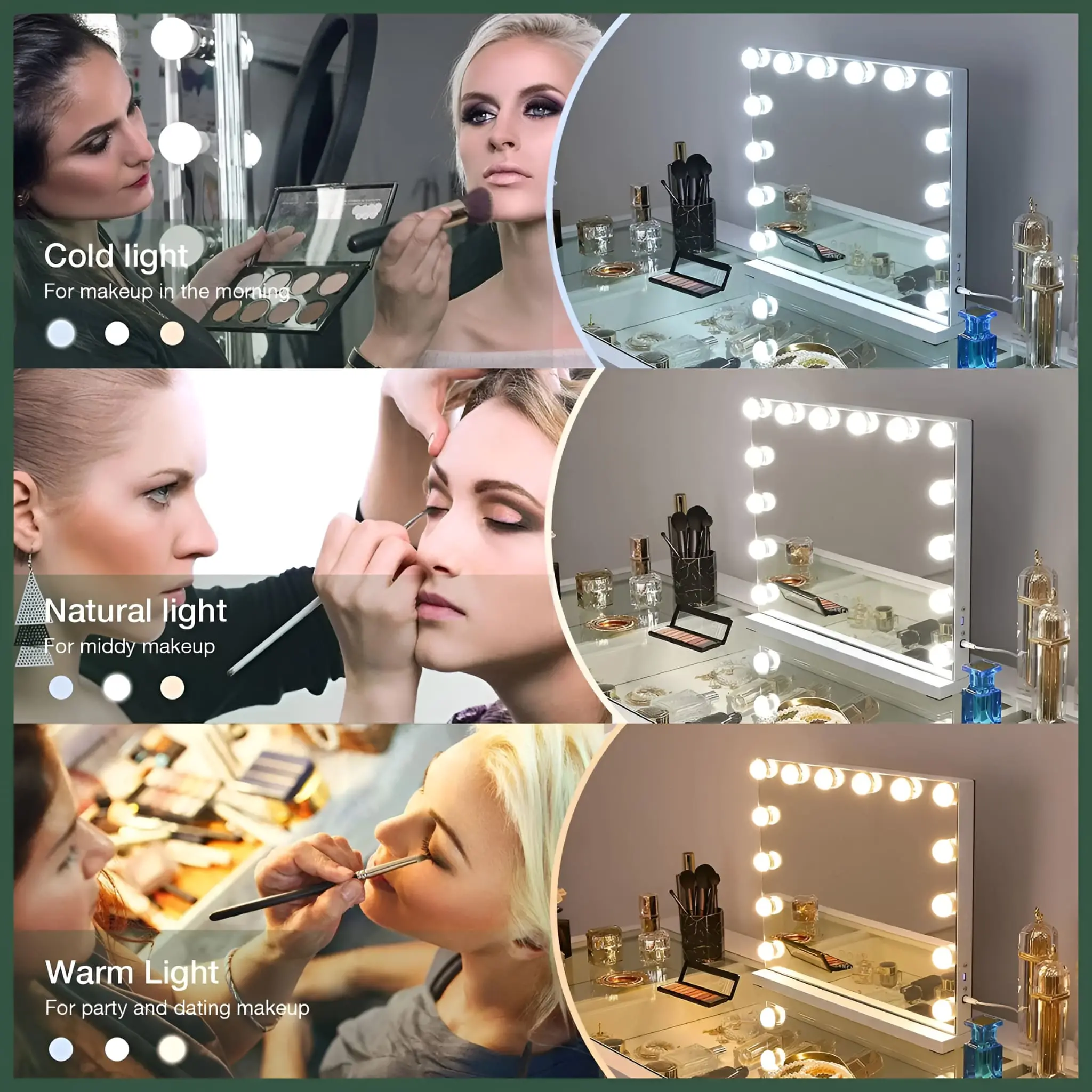 Magnifying Double-Sided Makeup Mirror - Image 9