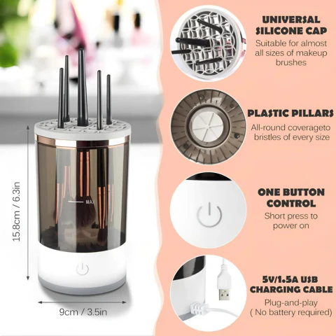 Electric Makeup Brush Cleaner And Dryer Machine - Image 7