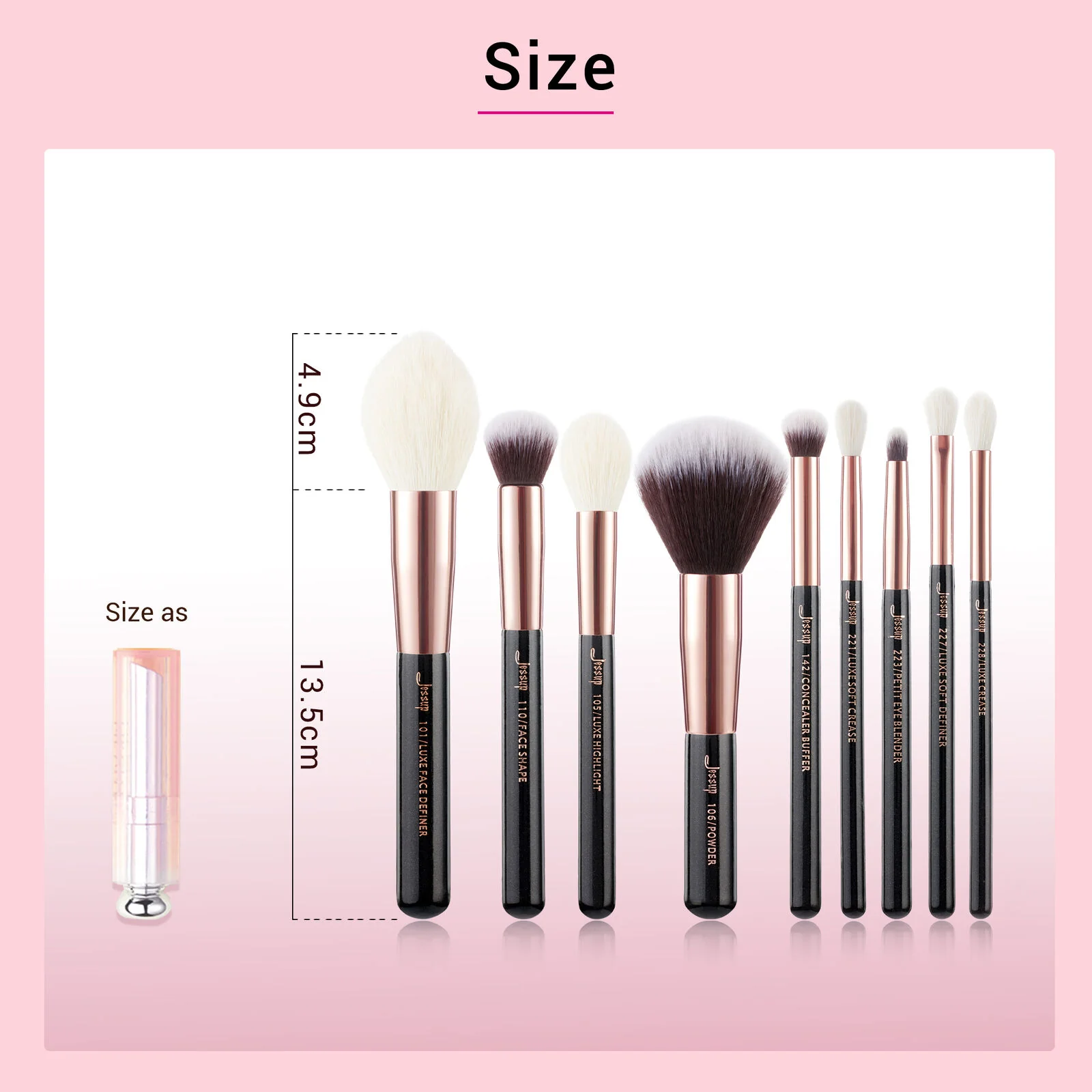 Jessup Makeup Brush Set Power Blending Beauty - Image 4