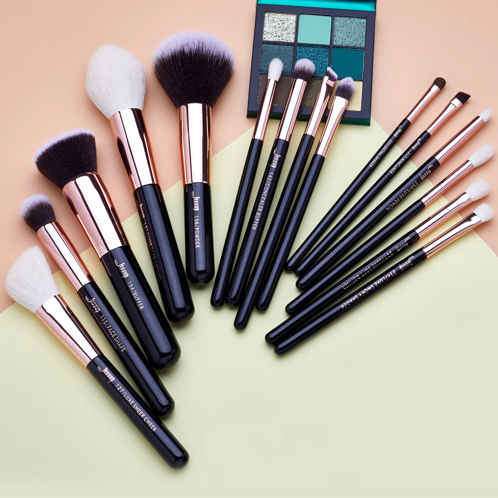 Jessup Makeup Brush Set Power Blending Beauty - Image 5