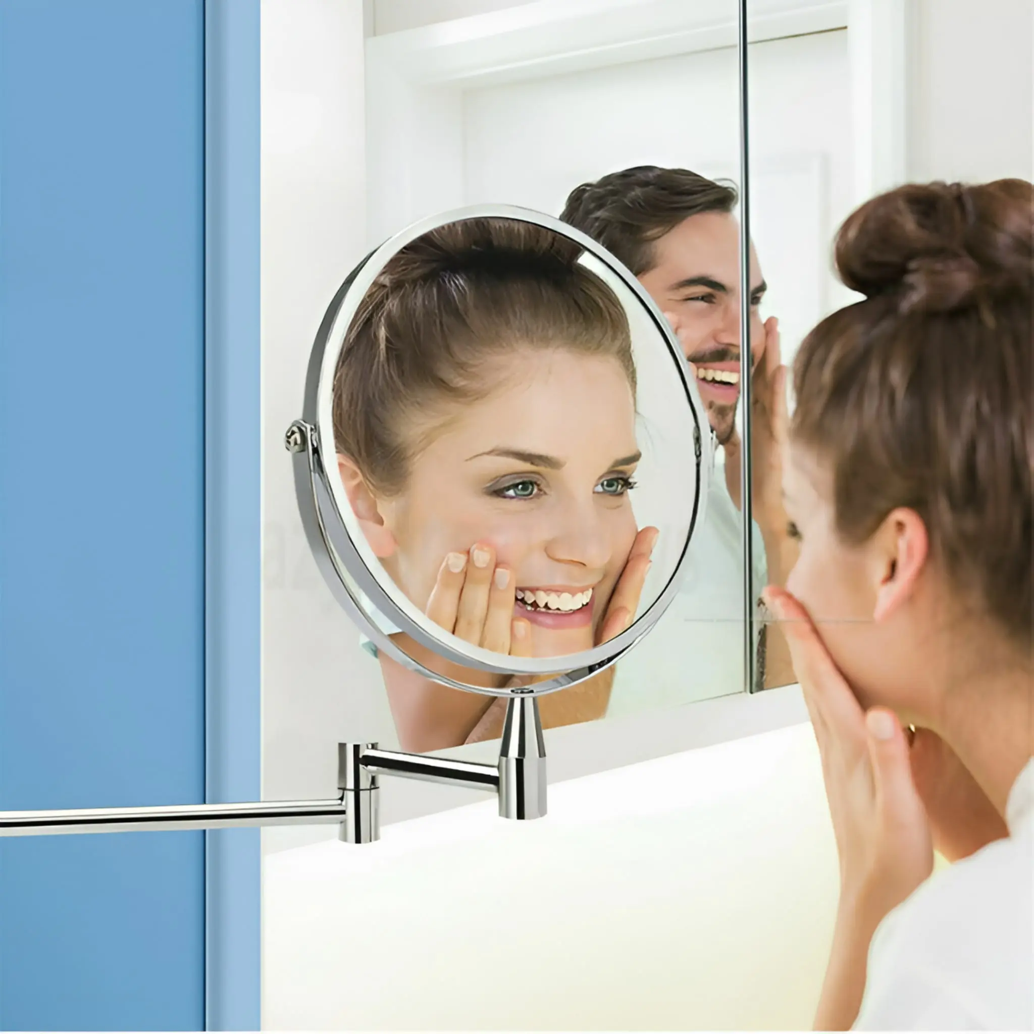 Embellir Extendable 10X Magnifying Double-Sided Makeup Mirror for Bathroom - Image 6