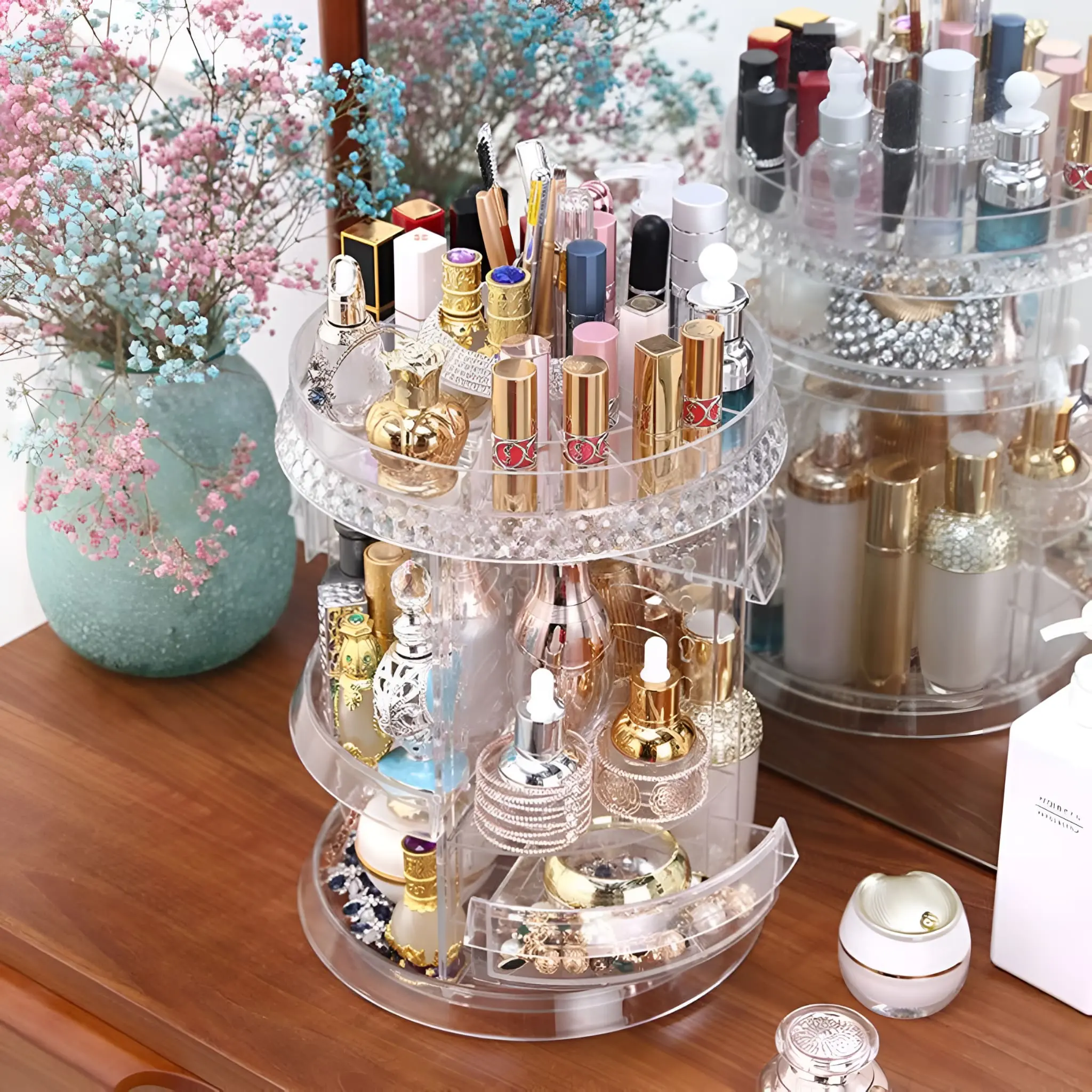 360° Rotating Makeup Organiser - Image 4