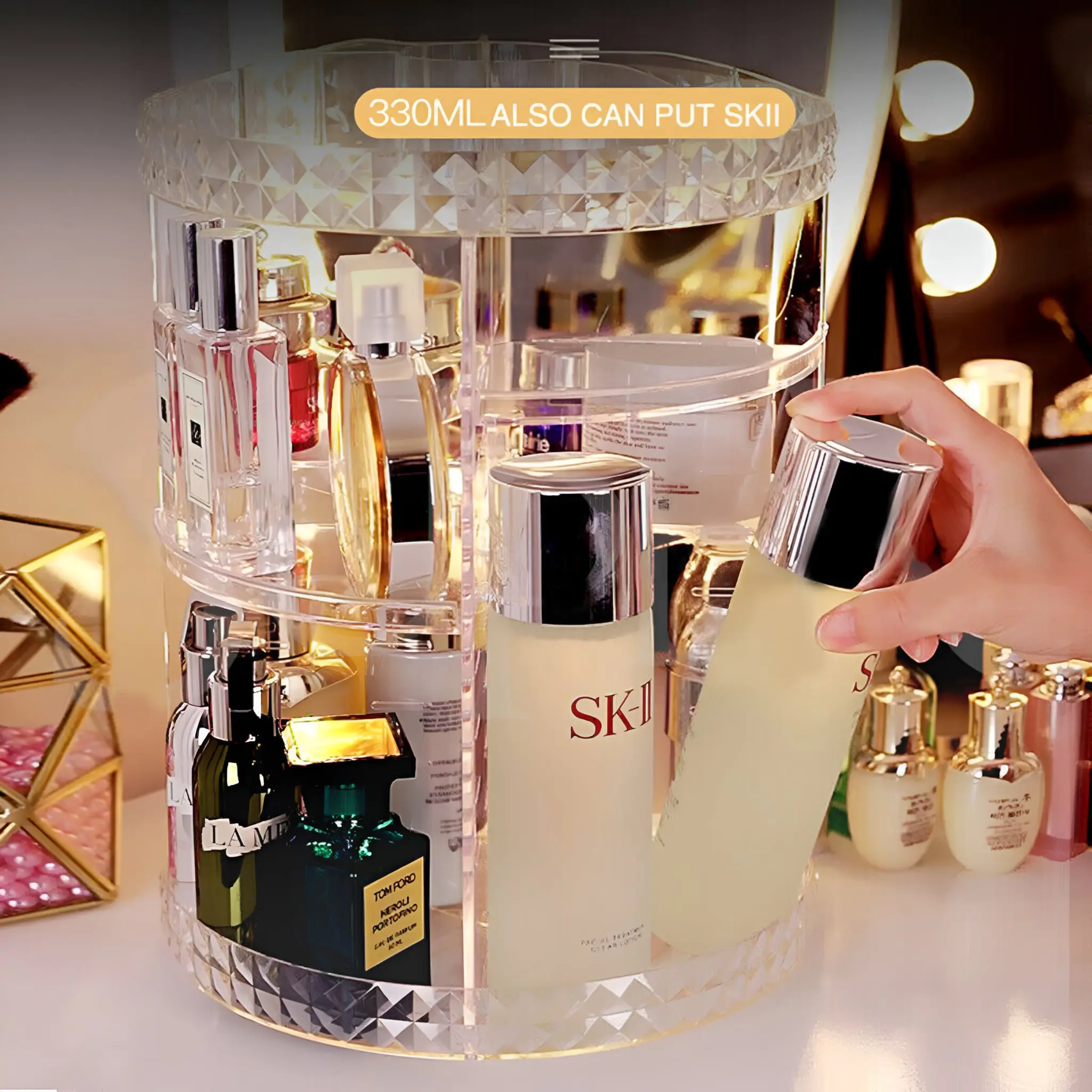 360° Rotating Makeup Organiser - Image 8
