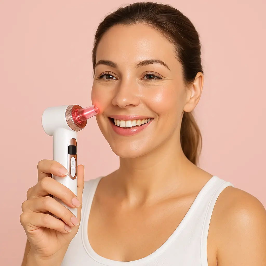 Microdermabrasion Pore Extractor For Clearer Skin And Light Therapy