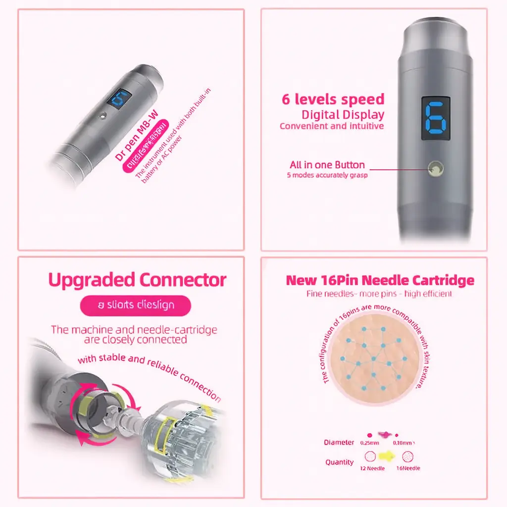 Microneedling Pen M8 Wireless Derma Device for Skin Repair - Image 3