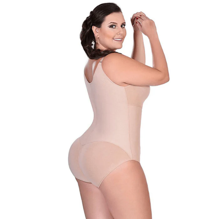 Flawless™ Figure Shaper Women's Seamless Firm Control Open Bust Bodysuit Faja - Image 5