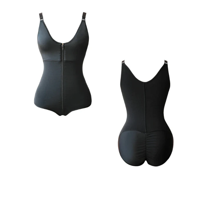 Flawless™ Figure Shaper Women's Seamless Firm Control Open Bust Bodysuit Faja - Image 6
