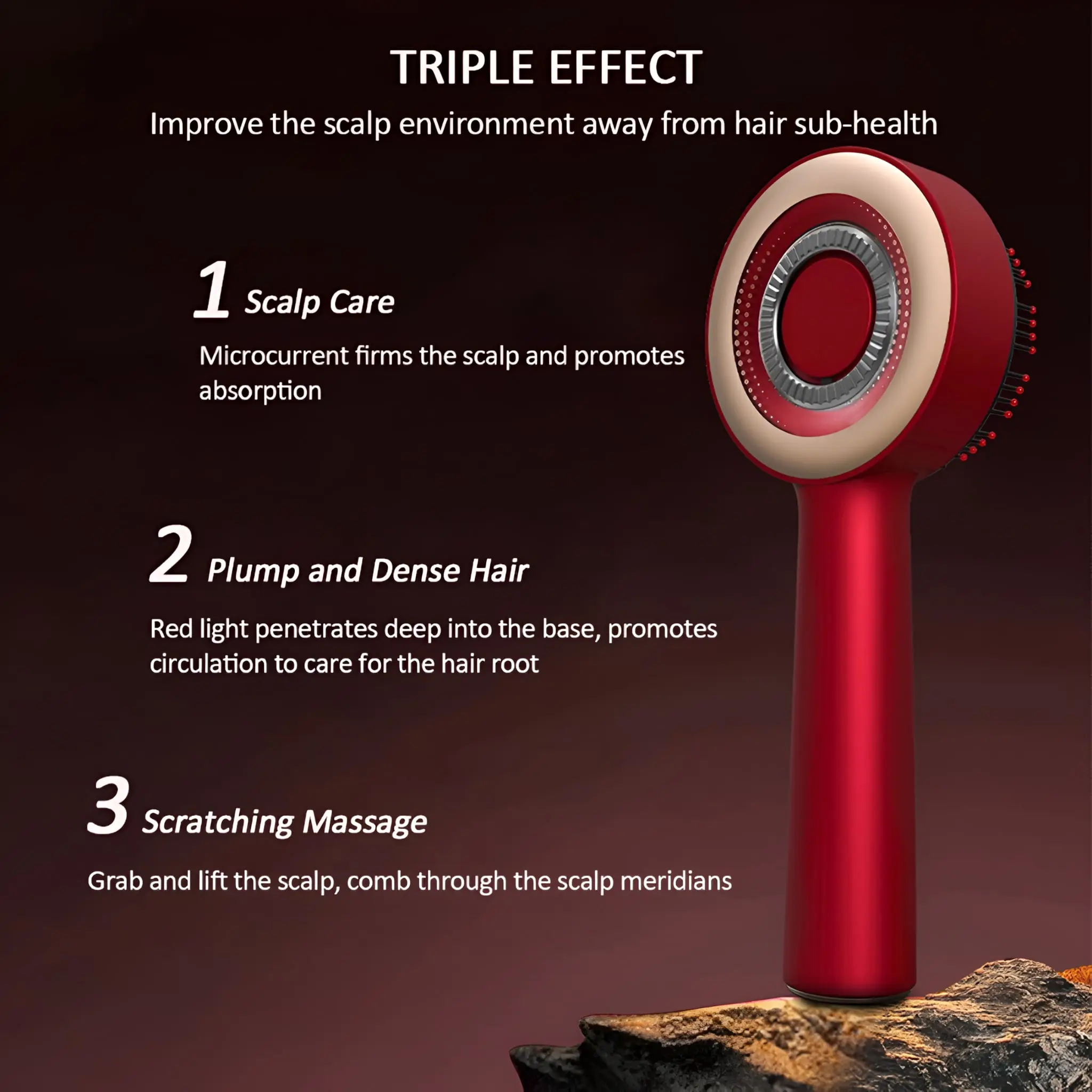 Electric Red Light Therapy Scalp Massager for Hair Growth - Image 9