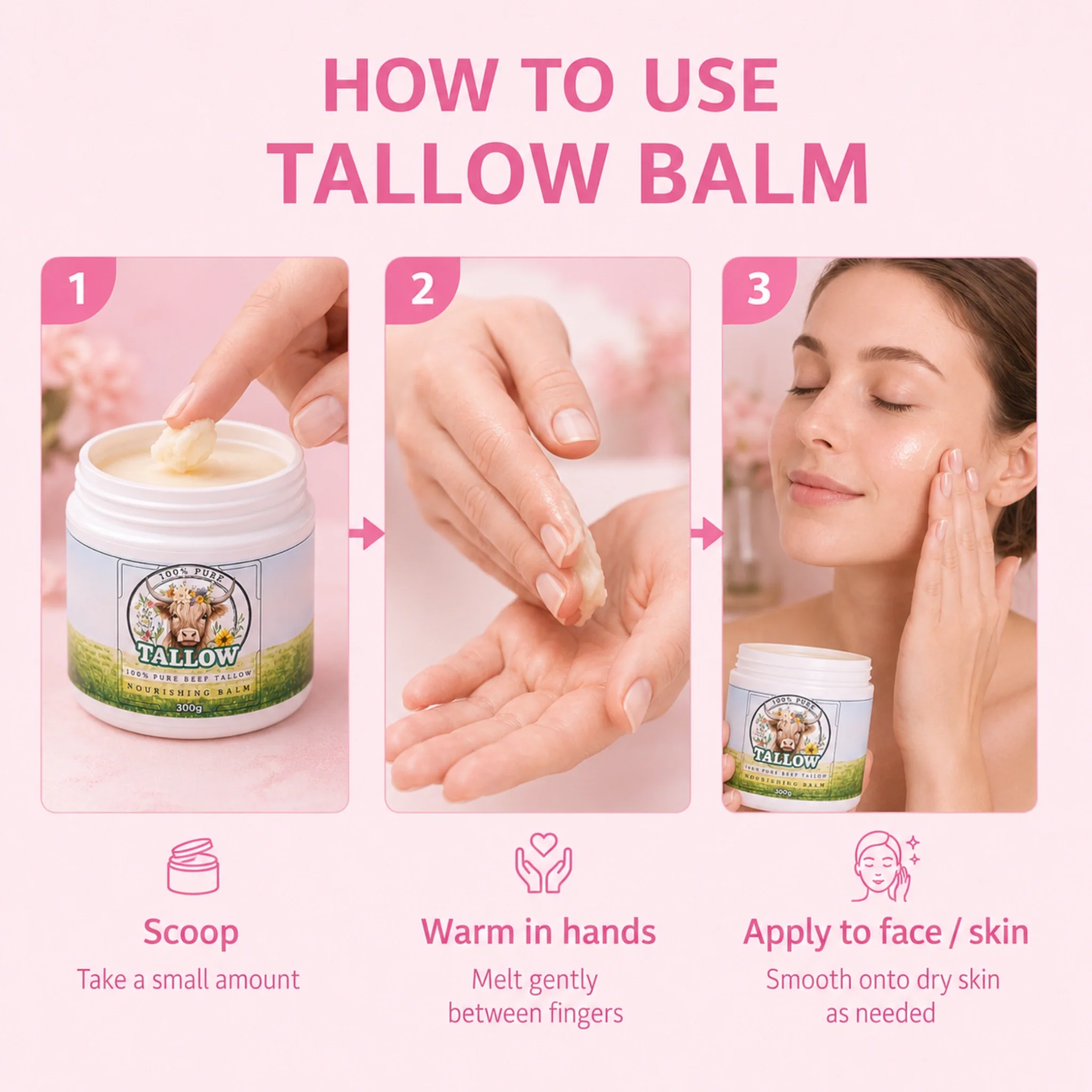 GlowTallow™ Moisturising  Pure Tallow Balm - Image 5