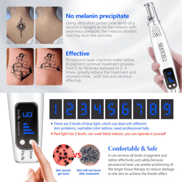 Professional LED Picosecond Pen for Tattoo Removal and Pigment Correction - Image 8