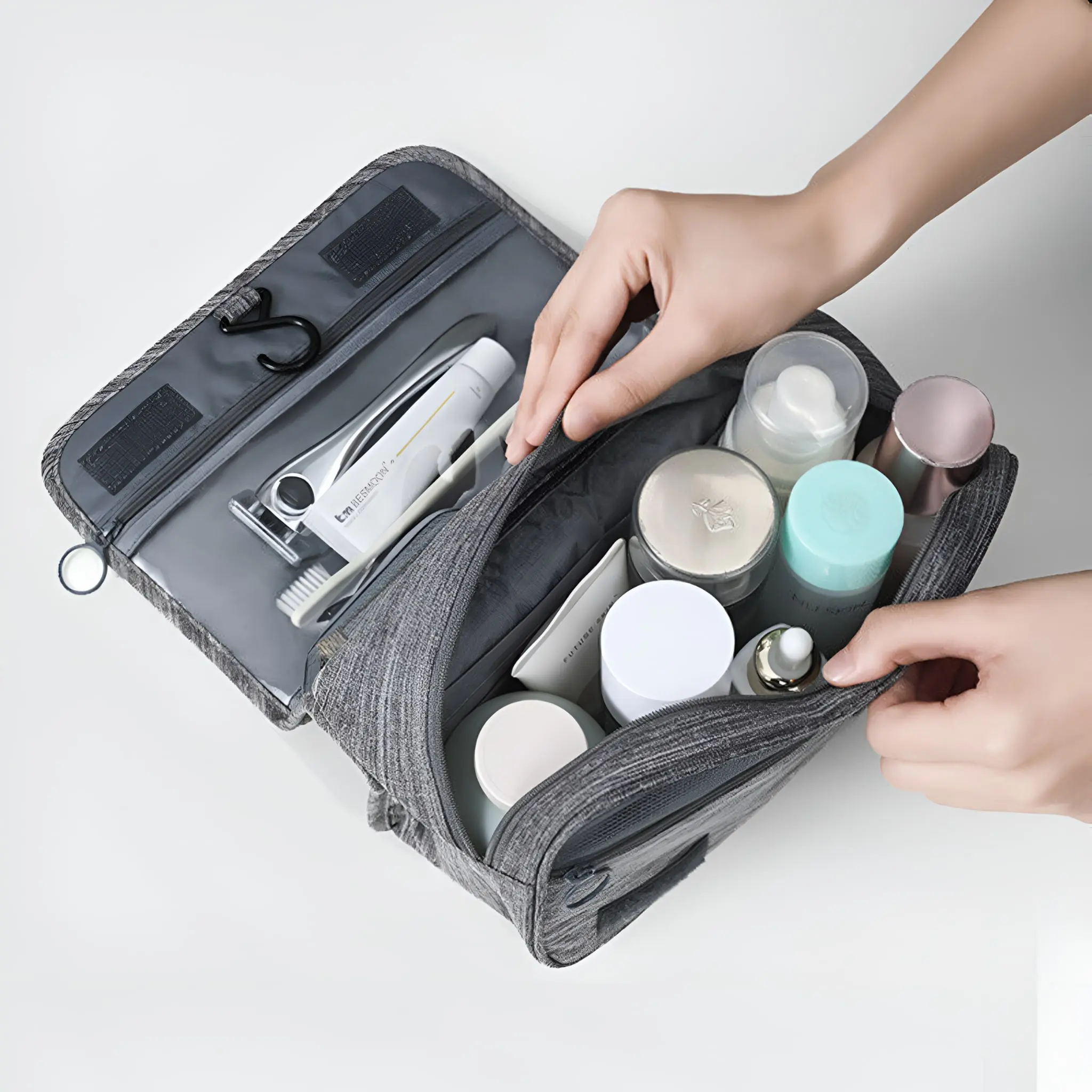 Compact Travel Cosmetic Bag - Image 8