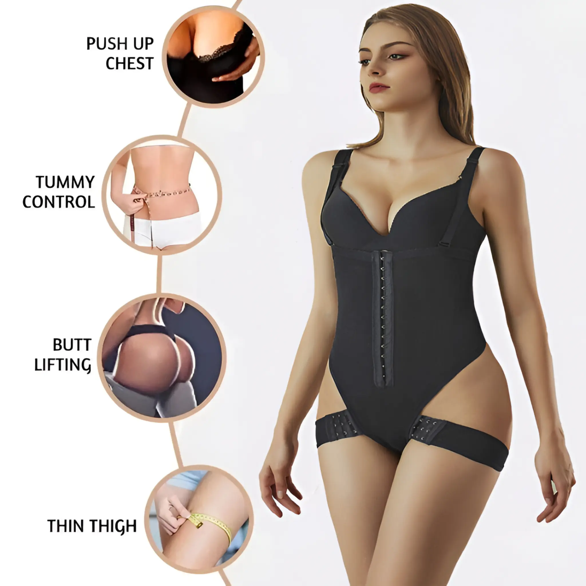 Faja Booty Bodysuit Tummy Control Butt Lift & Waist Trainer - Image 3