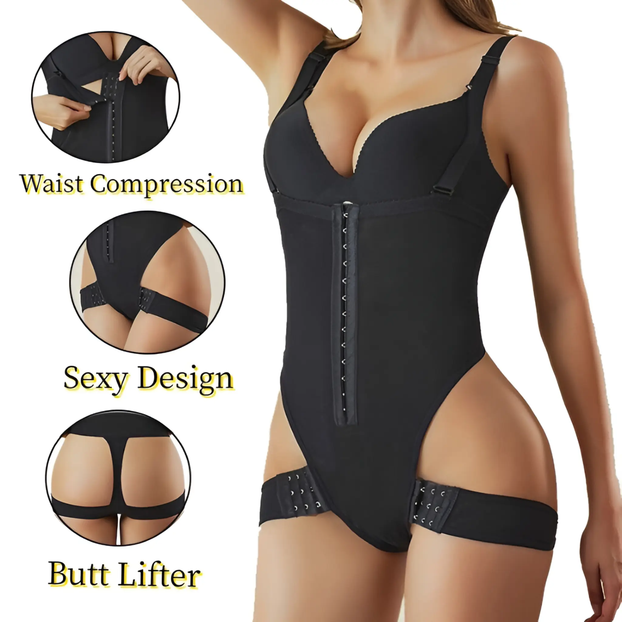Faja Booty Bodysuit Tummy Control Butt Lift & Waist Trainer - Image 4